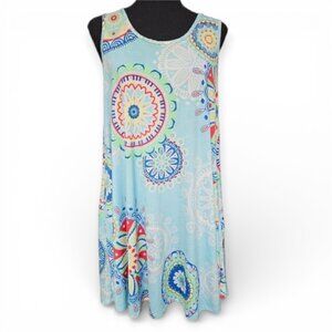 VOLL Sleeveless Bouncy Swing Summer Mini Dress WITH Pockets, Size 6